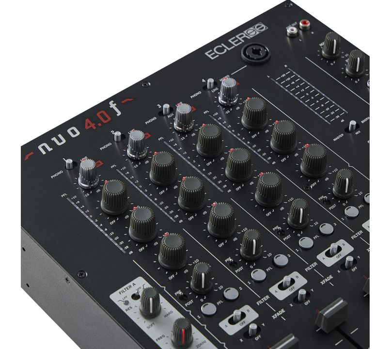 Ecler NUO 4.0F 4 Channel Analogue DJ Mixer - Black