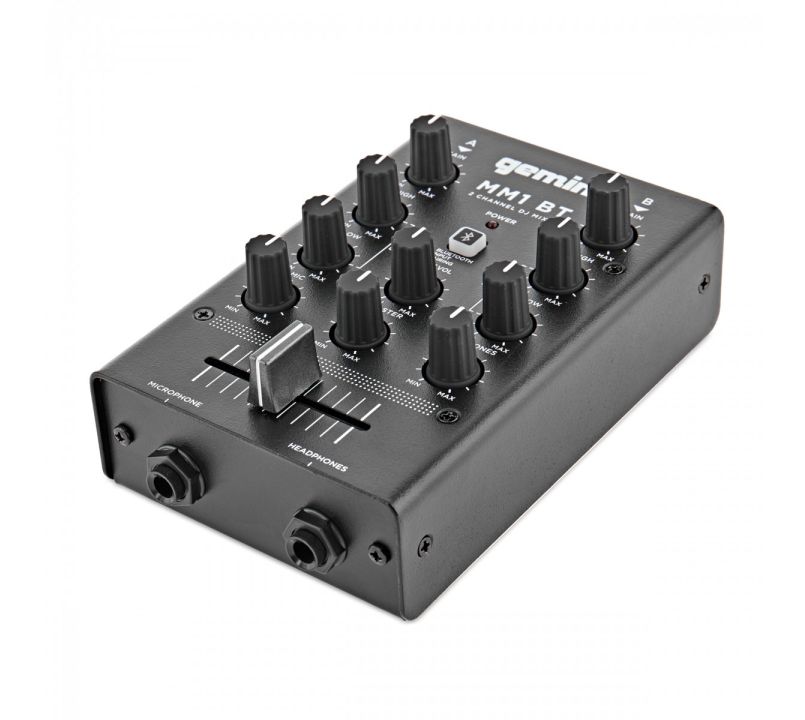 Gemini MM1BT 2 Channel Mini Mixer with Bluetooth