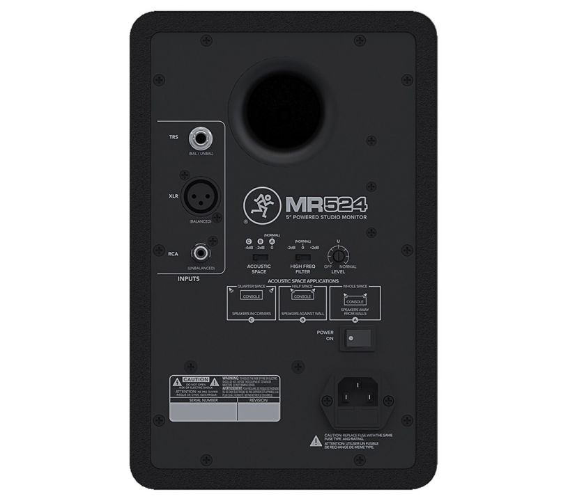 Mackie MR524 パワードスタジオモニター　ペア Mackie MR524 5-inch Powered Studio Monitor