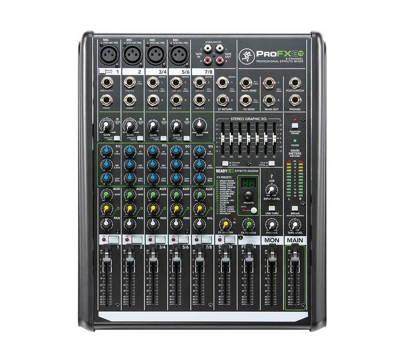 Mackie ProFX8v2 8-channel Mixer + Effects
