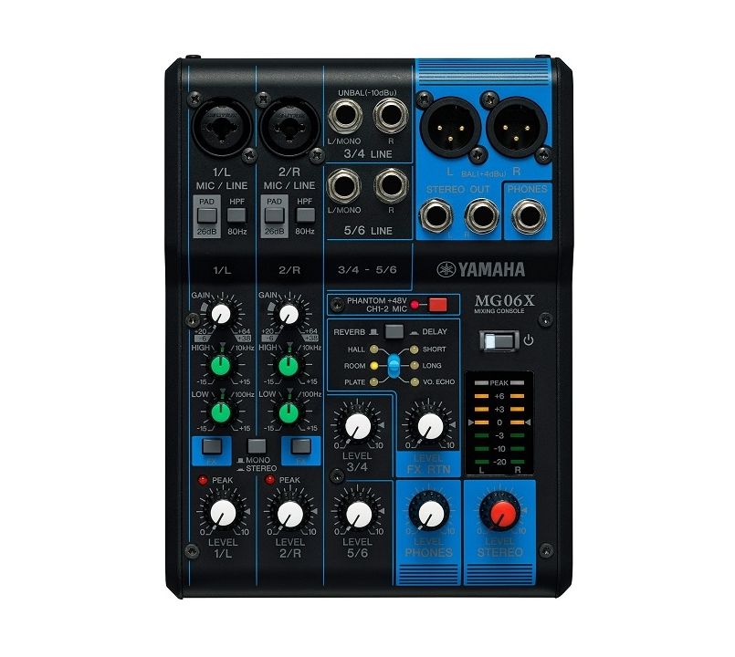 Yamaha MG06X 6-Channel Mixing Console with FX