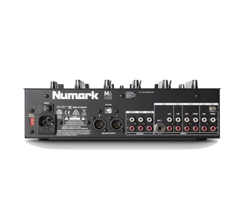 Numark M6 USB 4 Channel Mixer DJ Equipment