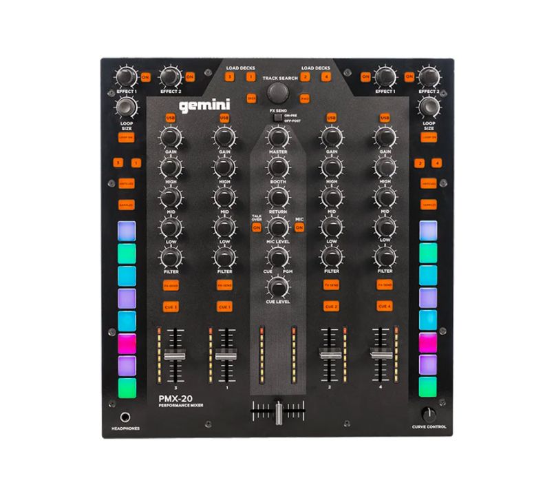 Gemini MDJ-600 & PMX-20 DJ Equipment Package Deal