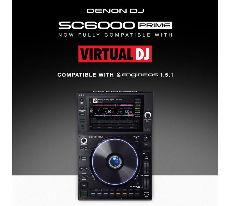 Denon DJ SC6000 Prime Standalone Professional DJ Media Player