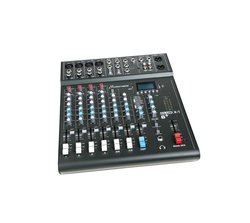 Studiomaster CLUB XS 8+ PA Mixer with Effects & Bluetooth