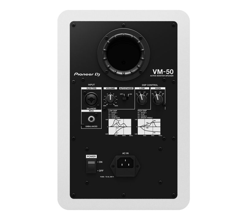 Pioneer DJ VM-50 ホワイト スピーカー Pioneer DJ VM-50-W 5-inch Active DJ and Studio Monitor