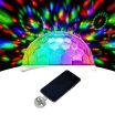 CZS USB Mini Disco Ball Light – Sound Activated LED Party Light With 4W RGB Strobe, 4-Pack With Adapters For DJ, Karaoke & Home Parties