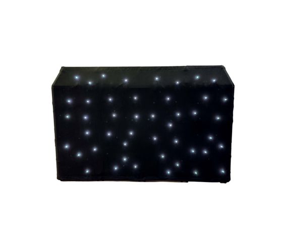 Ultimax DJSC-WHT-PROXL White LED Starcloth for DJBoothProXL
