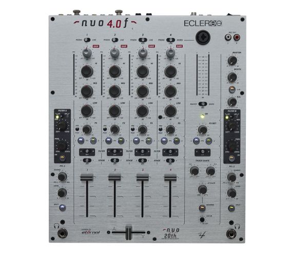 Ecler NUO 4.0F 4 Channel Analogue DJ Mixer - Silver main image