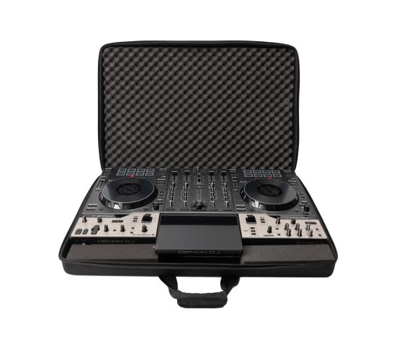 Magma CTRL Case Prime 4 G2 - case open with the denon dj prime 4 g2 inside.