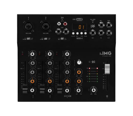 IMG Stageline MXR-4 Analogue Mixer with USB