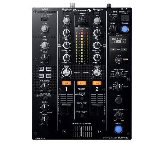 Pioneer DJM-450 2-Channel DJ Mixer with FX main top image