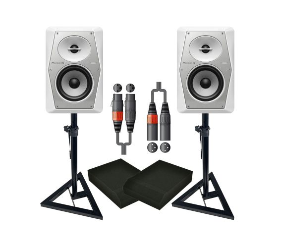 Pioneer VM-50 White Monitor Bundle 2