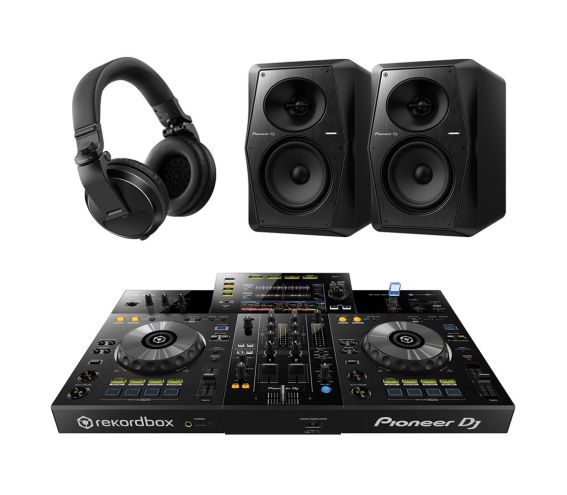 Pioneer XDJ-RR DJ Controller, VM-50 Speakers, HDJ-X5 Headphones