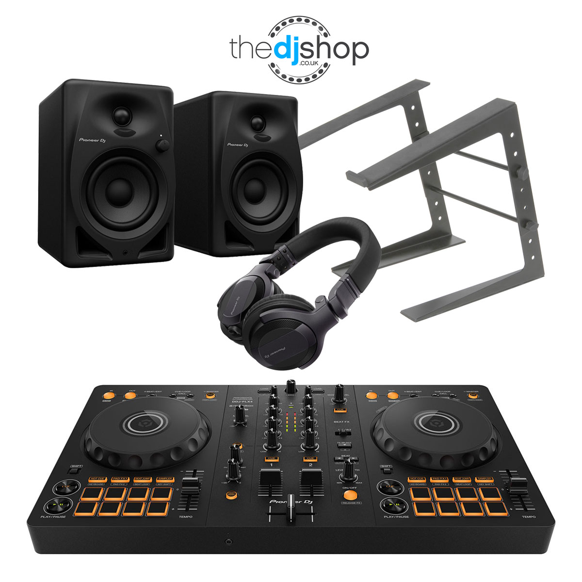 Pioneer DJ DDJ-FLX4 Complete Starter Package
