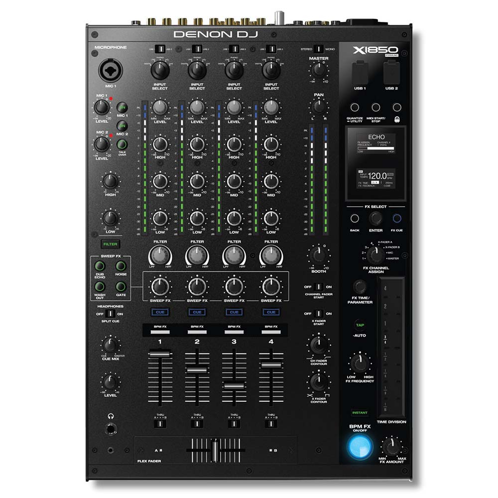 DENON DJ X1850 DJミキサー Denon DJ X1850 PRIME Professional 4-Channel DJ Club Mixer