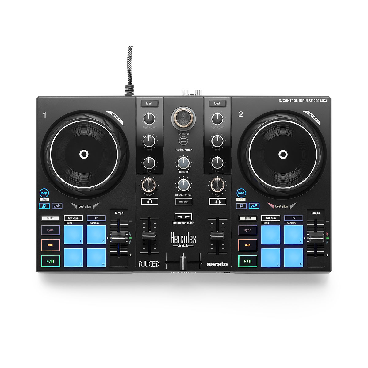 Hercules DJControl Inpulse 200 MK3 2-Channel DJ Controller