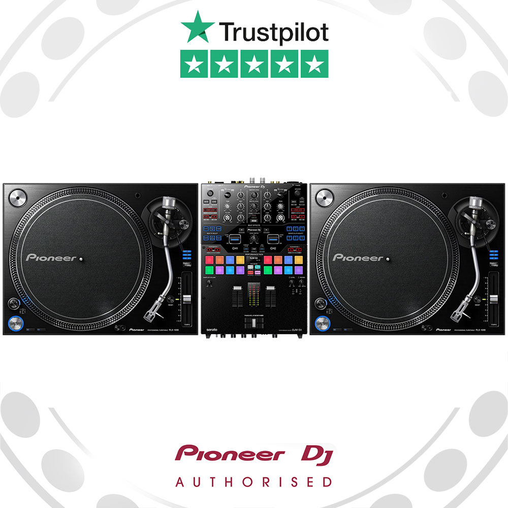 Pioneer PLX-1000 DJ Turntable and DJM-S9 Mixer Package