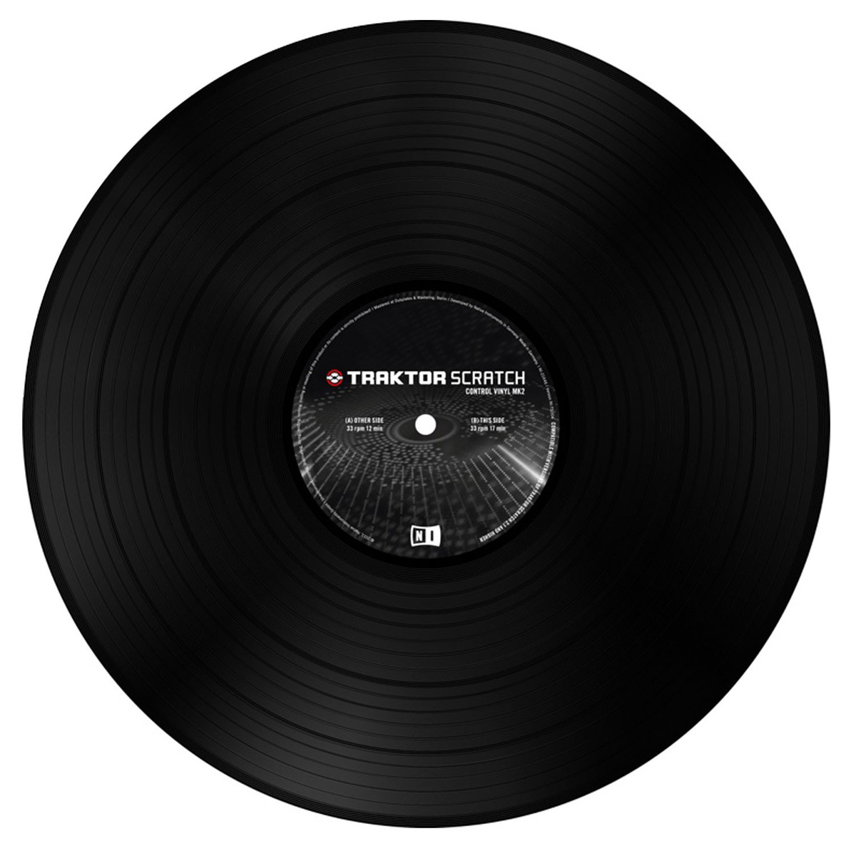 Native Instruments Traktor Scratch Black Vinyl Replacement DJ