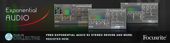 Free Focusrite Plug-in Collective offer - R2 Stereo Reverb plug-in