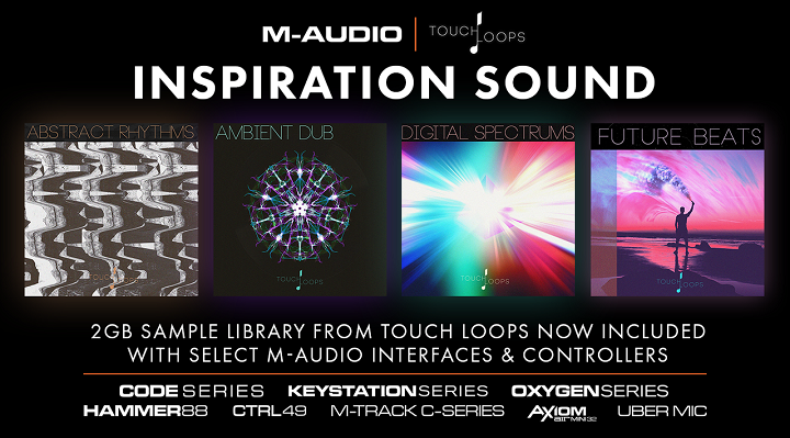 M-Audio hardware now includes new 2GB Sound Sample Library from Touch Loops