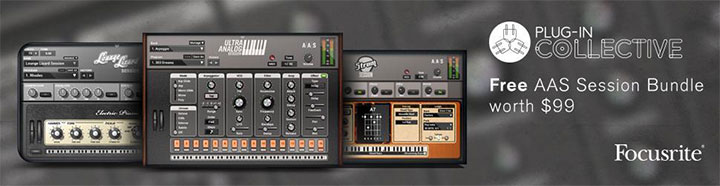 Focusrite Free Plug-in Collective Offer for November 2017 – Session Bundle from AAS