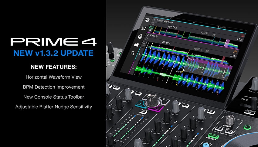 Denon DJ Prime 4 New Firmware v1.3.2 update