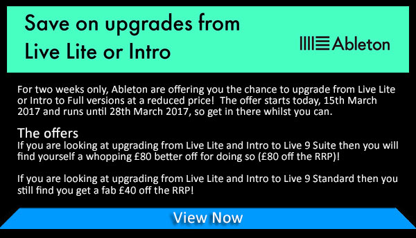 Ableton Upgrade Offers