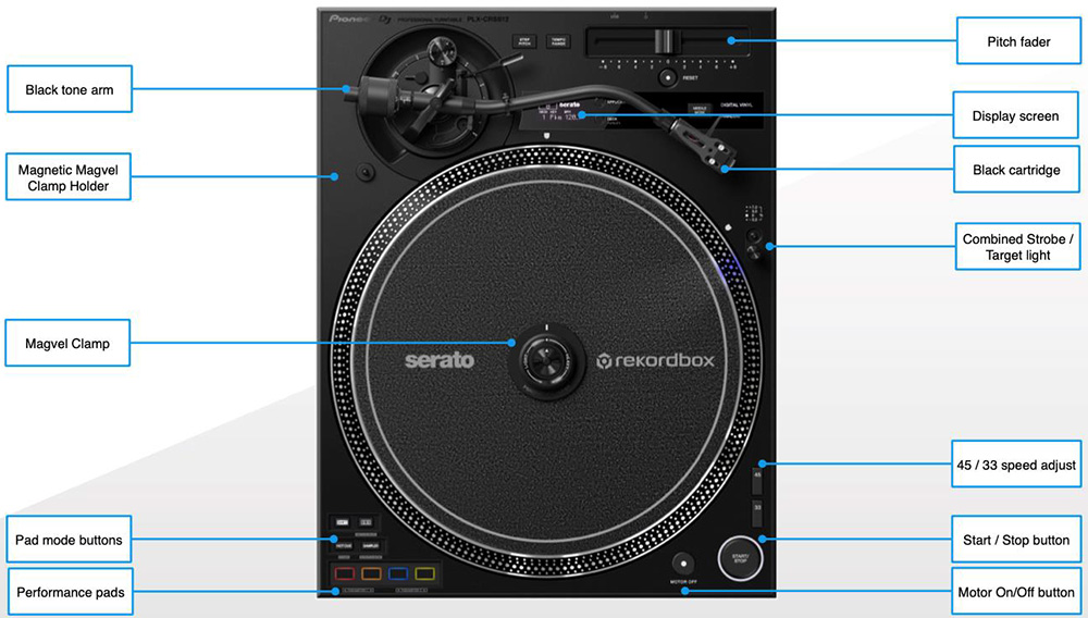 Pioneer DJ PLX-CRSS12 turntable