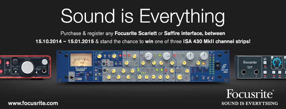 Focusrite "Sound is Everything" Campaign