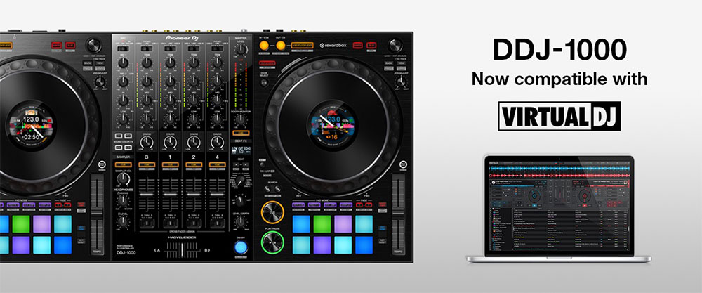 VirtualDJ 2021 now works with the DDJ-1000