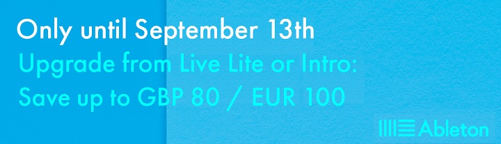 Ableton Live 9 upgrade offer Ableton Live 9 upgrade offer