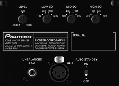Low/Mid/High EQ settings for added flexibility and control:
